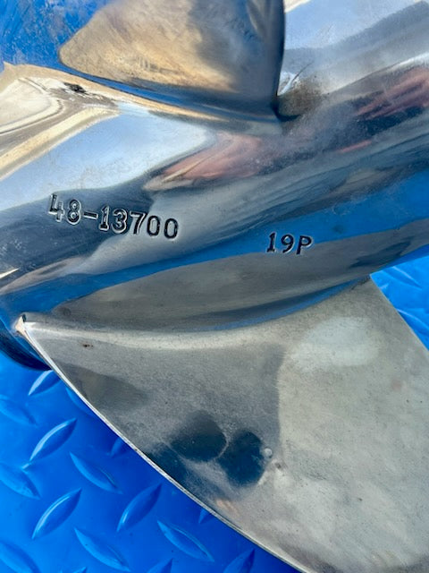 Mercury Marine 15-1/4 x 19 RH SS 3 Blade Propeller (USED)