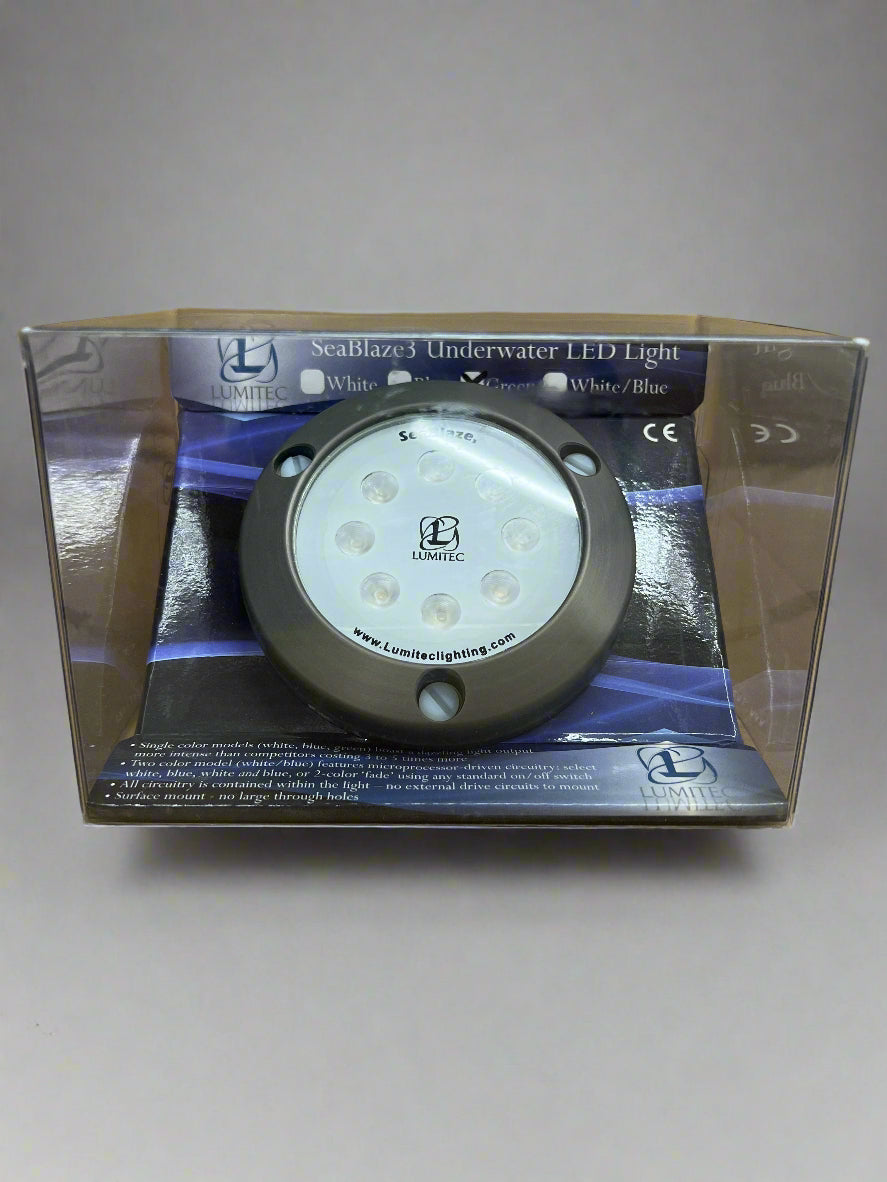 Lumitec 101057 SeaBlaze-3 Underwater LED Light, Green