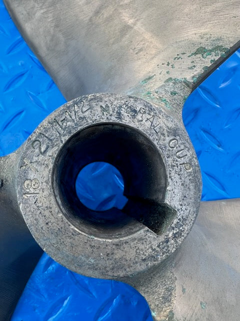 Michigan Wheel 18 x 21 LH NI-BRAL 3 Blade Propeller (USED)