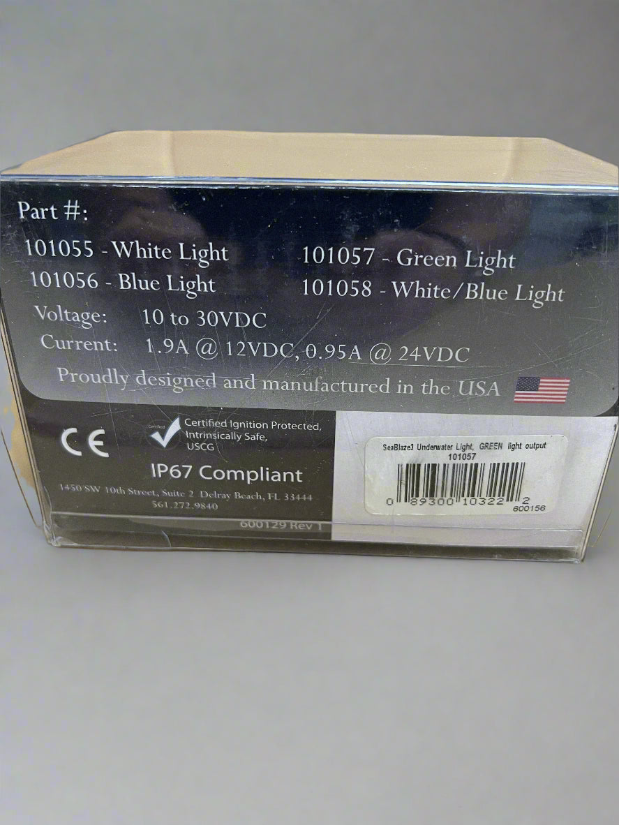 Lumitec 101057 SeaBlaze-3 Underwater LED Light, Green