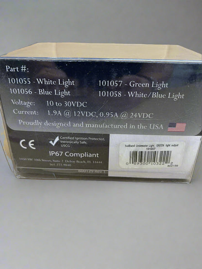 Lumitec 101057 SeaBlaze-3 Underwater LED Light, Green