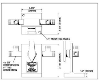SeaStar HA5471-2 Liquid Tie Bar Valve